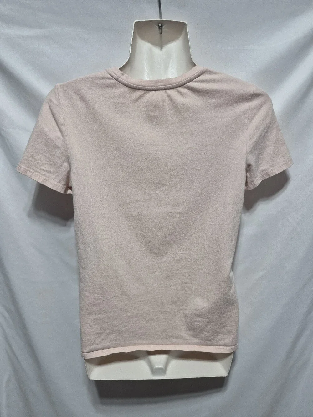 Tory Burch Logo Graphic T-Shirt XS Pink Retro Cotton Blend Tee